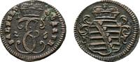 Sachsen-Saalfeld Cu Heller Johann Ernst VIII. 1680-1729 -