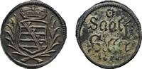 Sachsen-Saalfeld Cu Heller Johann Ernst VIII. 1680-1729 -