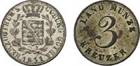 Sachsen-Coburg-Gotha 3 Kreuzer Ernst I. 1826-1844 -
