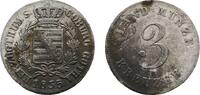 Sachsen-Coburg-Gotha 3 Kreuzer Ernst I. 1826-1844 -