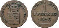 Sachsen-Coburg-Gotha Cu Pfennig Ernst I. 1826-1844 -