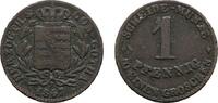 Sachsen-Coburg-Gotha Cu Pfennig Ernst II. 1844-1893 -