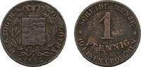 Sachsen-Coburg-Gotha Cu Pfennig Ernst II. 1844-1893 -