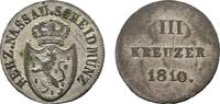 Nassau 3 Kreuzer Friedrich August und Friedrich Wilhelm 1808-1816 -