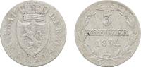 Nassau 3 Kreuzer Wilhelm 1816-1839 -