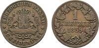 Nassau Cu Kreuzer Adolph 1839-1866 -