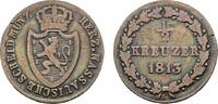 Nassau Cu 1/2 Kreuzer Friedrich August und Friedrich Wilhelm 1808-1816 -