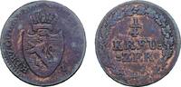 Nassau Cu 1/4 Kreuzer Friedrich August und Friedrich Wilhelm 1808-1816 -