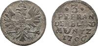 Brandenburg-Preußen 3 Pfennig Friedrich I. 1701-1713 -