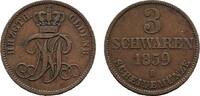 Oldenburg Cu 3 Schwaren Nicolaus Friedrich Peter 1853-1900 -