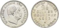 Brandenburg-Preußen 2 1/2 Silbergroschen 1863 A Wilhelm I. 1861-1888 Fast vorzüglich