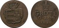Oldenburg Cu 1/2 Grote Peter Friedrich Wilhelm 1785-1823 -