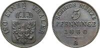 Brandenburg-Preu&szlig;en Cu 3 Pfennig 1860 A Friedrich Wilhelm IV. 1840-1861 ... 25,00 EUR  + 5,00 EUR frais d'envoi