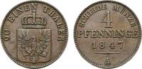 Brandenburg-Preu&szlig;en Cu 4 Pfennig 1847 A Friedrich Wilhelm IV. 1840-1861 ... 25,00 EUR  + 5,00 EUR frais d'envoi