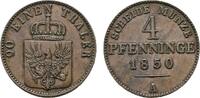Brandenburg-Preu&szlig;en Cu 4 Pfennig 1850 A Friedrich Wilhelm IV. 1840-1861 ... 25,00 EUR  + 5,00 EUR frais d'envoi