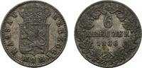 Nassau 6 Kreuzer 1838 Wilhelm 1816-1839 Sehr sch&ouml;n 20,00 EUR  + 5,00 EUR frais d'envoi