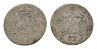 Braunschweig-Calenberg-Hannover 6 Pfennig Georg I. 1714-1727 -