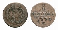 Sachsen-Albertinische Linie Cu Heller Friedrich August III. 1763-1806 -
