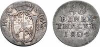 Sachsen-Coburg-Saalfeld 1/48 Taler Franz Friedrich Anton 1800-1806 -