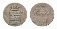 Sachsen-Hildburghausen Cu Heller 1816 Friedrich 1784-1826 Kl. Schrötling... 18,00 EUR prix TTC + 5,00 EUR frais d'envoi