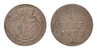 Sachsen-Albertinische Linie Cu Heller Friedrich August III. 1763-1806 -