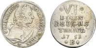 Brandenburg-Preußen 1/6 Taler Friedrich II. 1740-1786 -