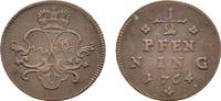 Würzburg, Bistum Cu 1/2 Pfennig Adam Friedrich von Seinsheim 1755-1779 -