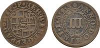 Paderborn, Bistum Cu 3 Pfennig Hermann Werner von Metternich 1683-1704 -