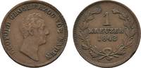 Baden-Durlach Cu Kreuzer Leopold 1830-1852 -