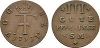 Mecklenburg-Strelitz Cu 3 Pfennig Adolph Friedrich IV. 1752-1794 -