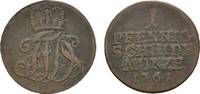 Sachsen-Coburg-Saalfeld Cu Pfennig Franz Josias 1745-1764 -
