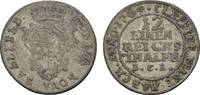 Sachsen-Coburg-Saalfeld 1/12 Taler Franz Josias 1745-1764 -