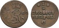 Polen Cu 1/2 Groschen 1767 G Krakau Stanislaus August 1764-1795 TTB