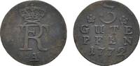 Brandenburg-Preußen 3 Gute Pfennig Friedrich II. 1740-1786 -