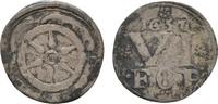 Osnabrück, Bistum 6 Pfennig Franz Wilhelm von Wartenberg 1625-1661 -