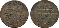 Brandenburg-Preußen Cu 3 Pfennig Friedrich II. 1740-1786 -