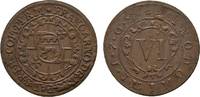 Paderborn, Bistum Cu 6 Pfennig Franz Arnold von Metternich 1704-1718 -