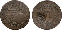Paderborn, Bistum Cu 6 Pfennig Franz Arnold von Metternich 1704-1718 -
