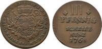 Mainz, Erzbistum Cu 3 Pfennig Emmerich Joseph von Breitbach-Bürresheim 1763-1774 -