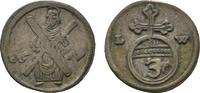 Braunschweig-Calenberg-Hannover Ausbeute 3 Pfennig Johann Friedrich 1665-1679 -