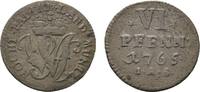 Paderborn, Bistum 6 Pfennig Wilhelm Anton von Asseburg 1763-1782 -