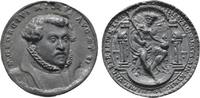Personenmedaillen Bleigußmedaille 1579 (1550) Mylius, Georg *1548 Augsburg, +28.5.1607 Wittenberg, Theologe Alter Guß. TTB