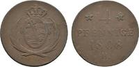 Sachsen-Albertinische Linie Cu 4 Pfennig Friedrich August I. 1806-1827 -