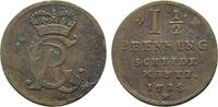 Braunschweig-Calenberg-Hannover Cu 1 1/2 Pfennig Georg I. 1714-1727 -