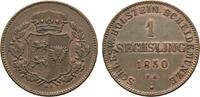 Schleswig-Holstein, Königliche Linie Cu Sechsling 1850 Unter Statthalterschaft 1848-1851 SUP
