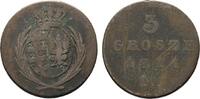Sachsen-Albertinische Linie Cu 3 Groschen Friedrich August I. 1806-1827 -