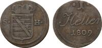 Sachsen-Hildburghausen Cu Heller 1809 Friedrich 1784-1826 Sehr schön 18,00 EUR prix TTC + 5,00 EUR frais d'envoi