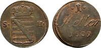 Sachsen-Hildburghausen Cu Heller 1809 Friedrich 1784-1826 Sehr schön 18,00 EUR prix TTC + 5,00 EUR frais d'envoi