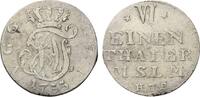 Mecklenburg-Strelitz 1/6 Taler Adolph Friedrich IV. 1752-1794 -