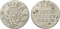 Mecklenburg-Strelitz 1/6 Taler Adolph Friedrich IV. 1752-1794 -